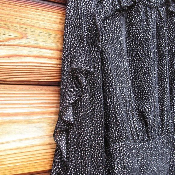 Pinko Silk Blend  Ruffle Trim Mini Dress - Picture 8 of 12